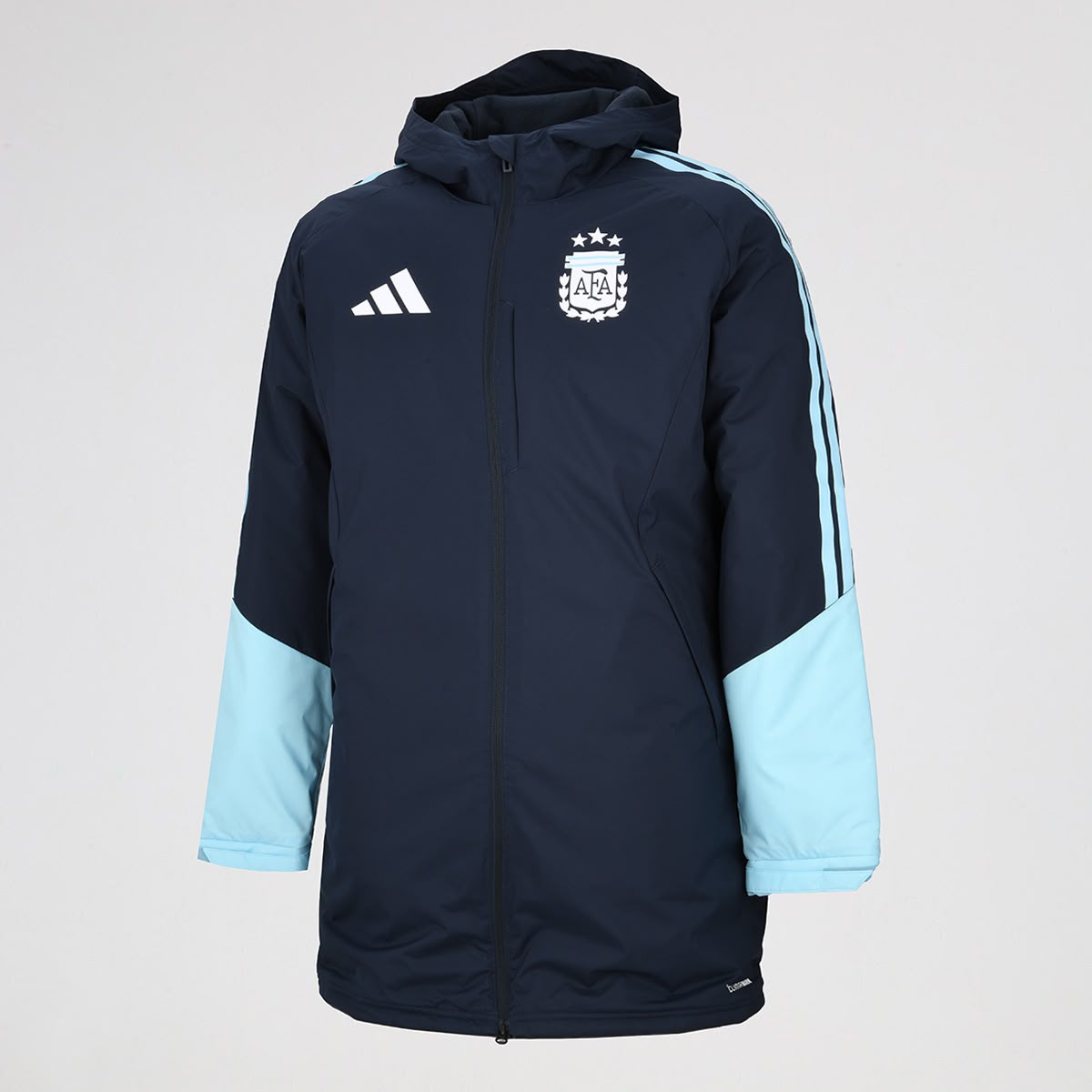 Campera Argentina Parka Azul Marino | Abrigo AFA con Capucha