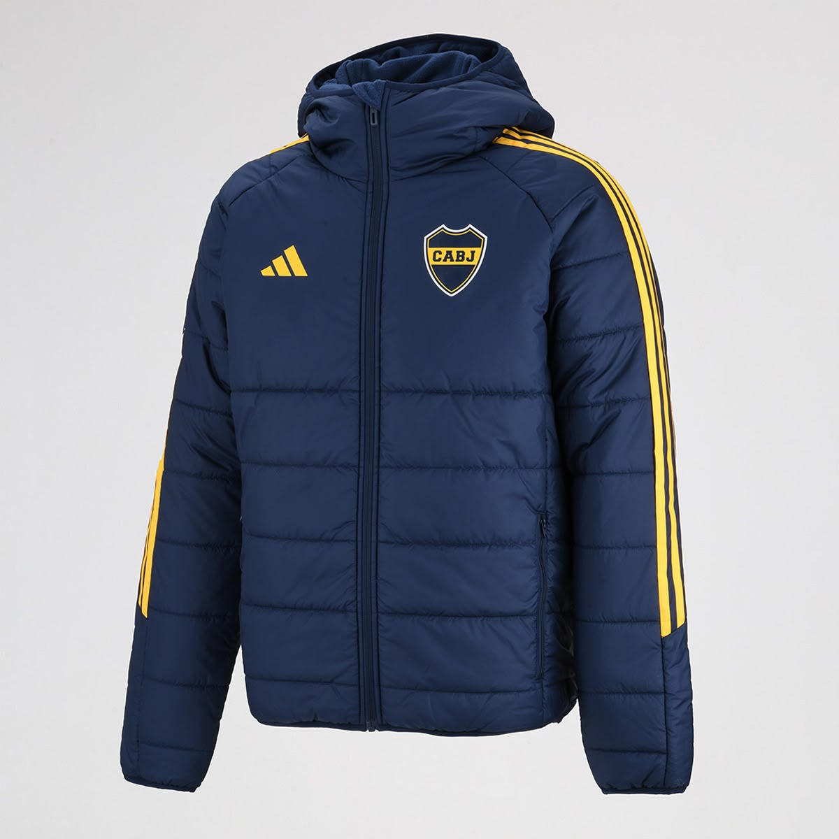 Campera Boca Juniors Puffer Azul | Abrigo Oficial con Capucha